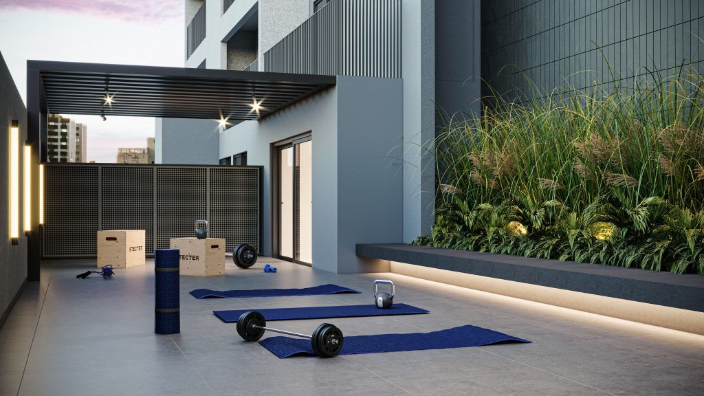 apartamento com academia