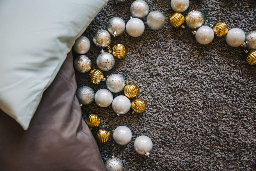 Casa decorada para o ano novo